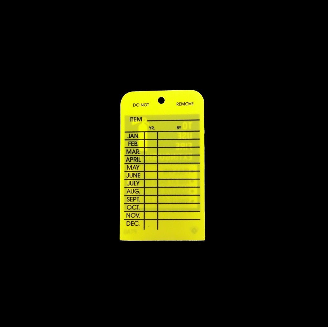 PTAG PLASTIC INSPECTION TAG PK-25