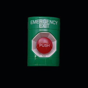 SS-2101EX STI EMERGENCY EXIT BUTTON LABELED EMERGENCY EXIT