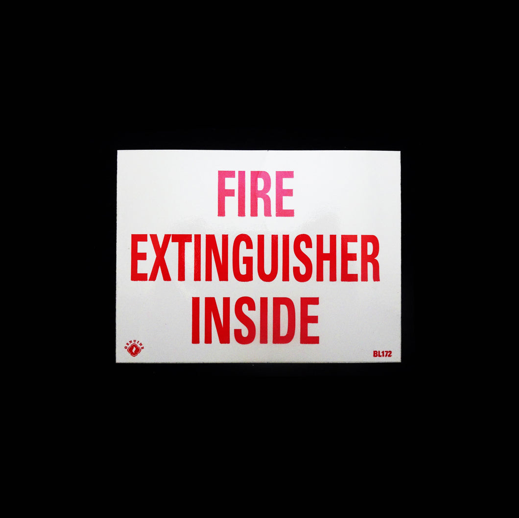 BL172 FIRE EXTINGUISHER INSIDE