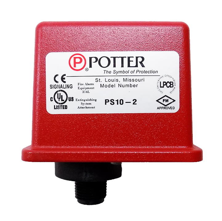 PS10-2 POTTER PRESSURE SWITCH DPDT 300 PSI MAX